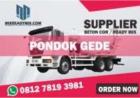harga ready mix pondok gede